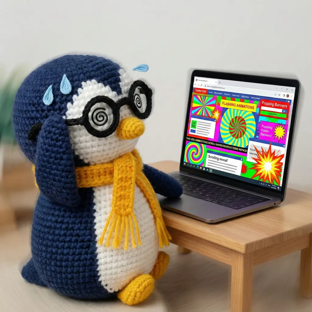 A dizzying array of overlapping website animations