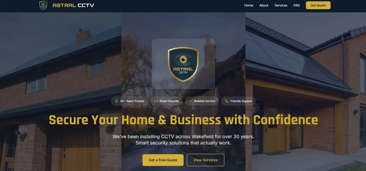 Astral CCTV rebuilt website